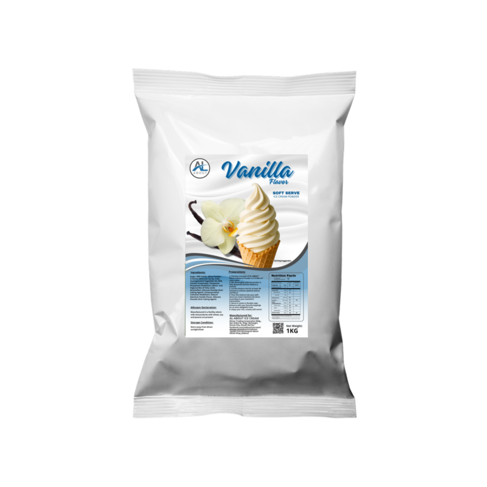 AL-About Vanilla Soft-Serve Ice Cream Creamy Powder
