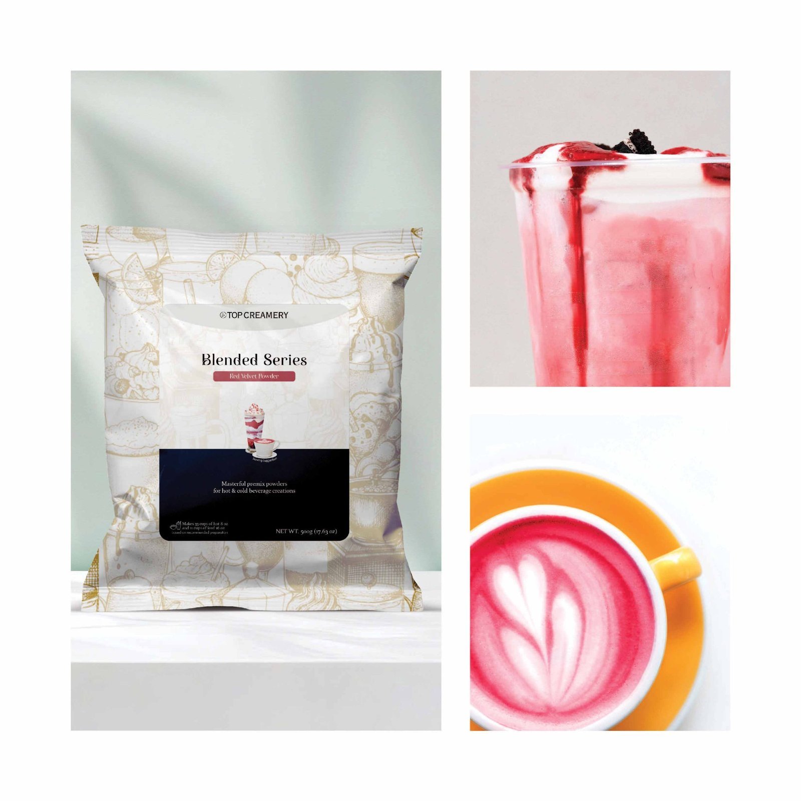 Red Velvet Blended Drink Powder - Image 3