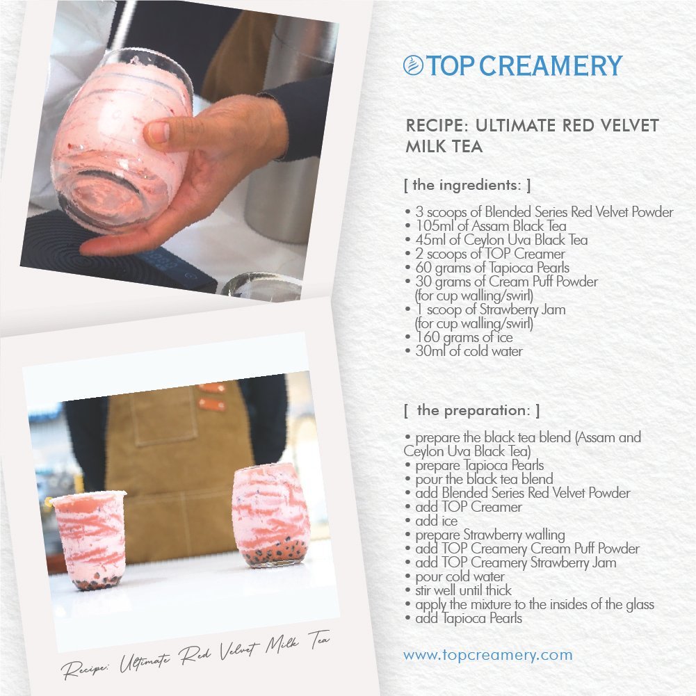 Red Velvet Blended Drink Powder - Image 4