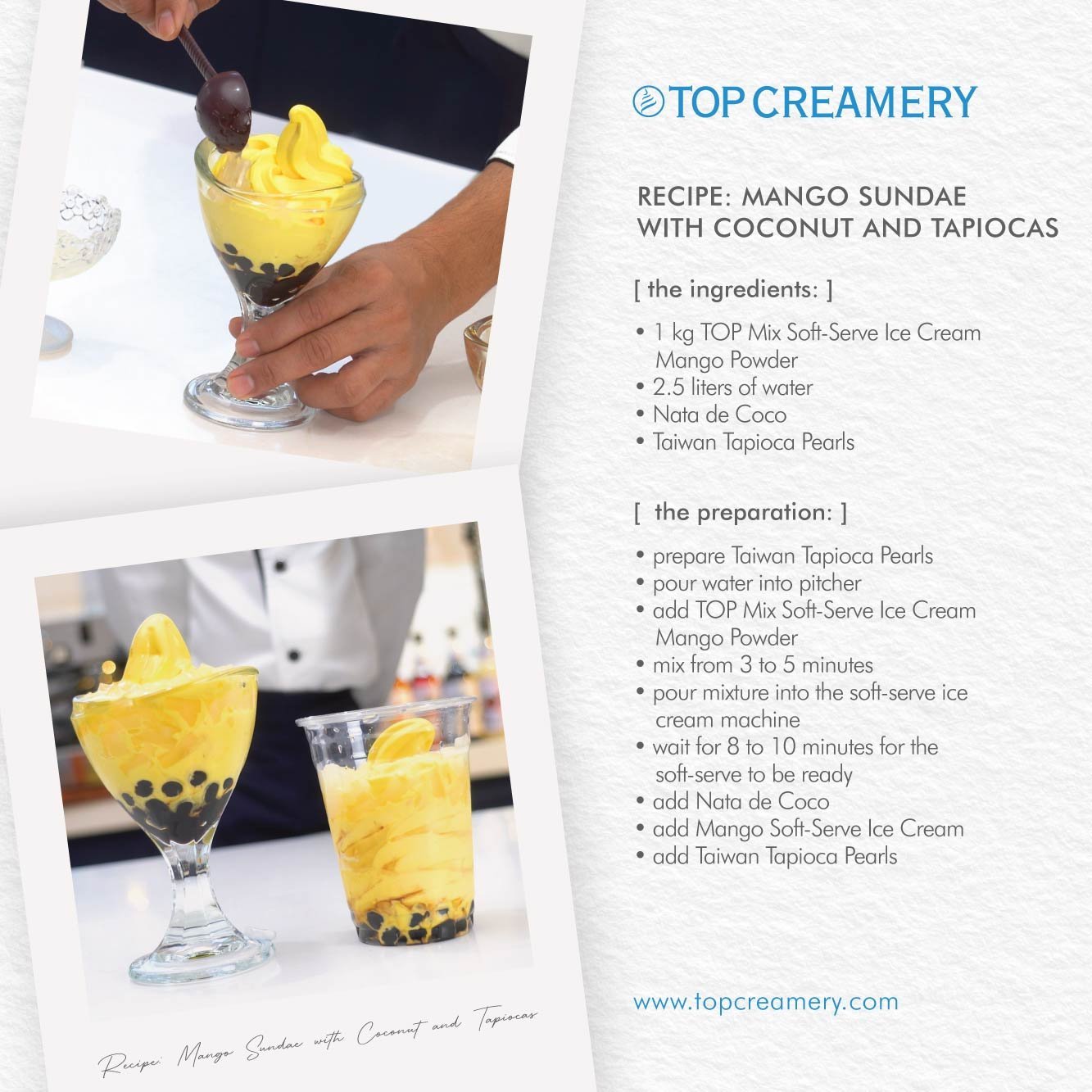 TOP Mix Soft-Serve Ice Cream Mango Powder - Image 2
