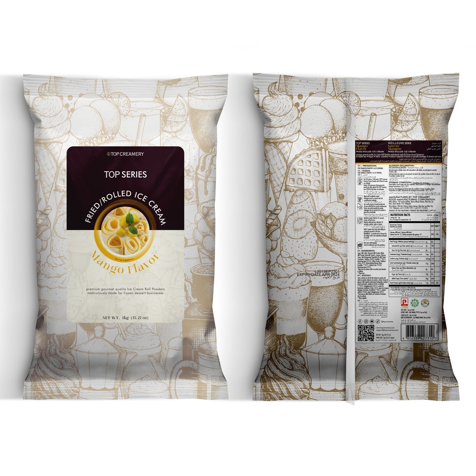 Fried Ice Cream Mango Powder 1kg - Image 3