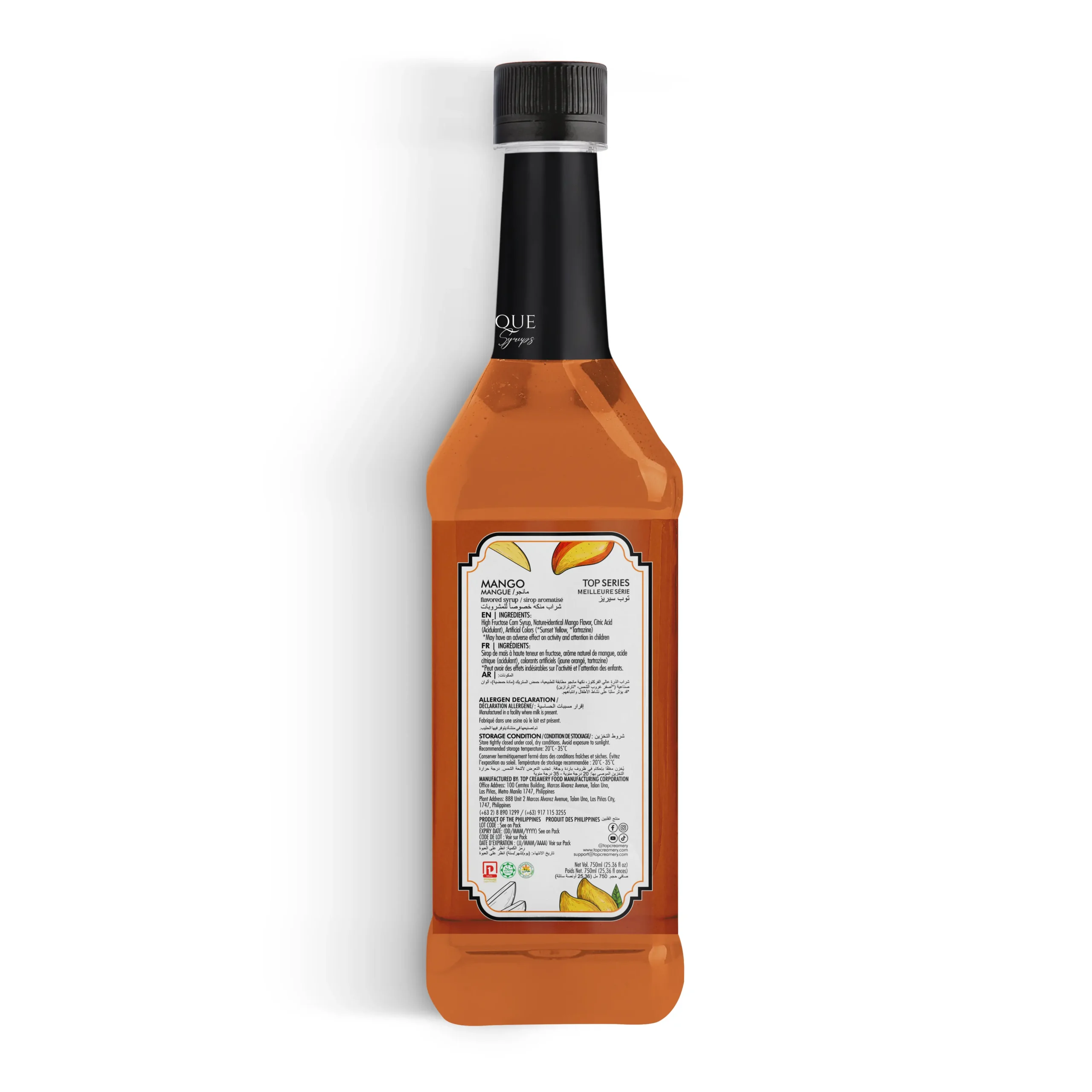 TOP Series Classique Mango Syrup 750ml - Image 3