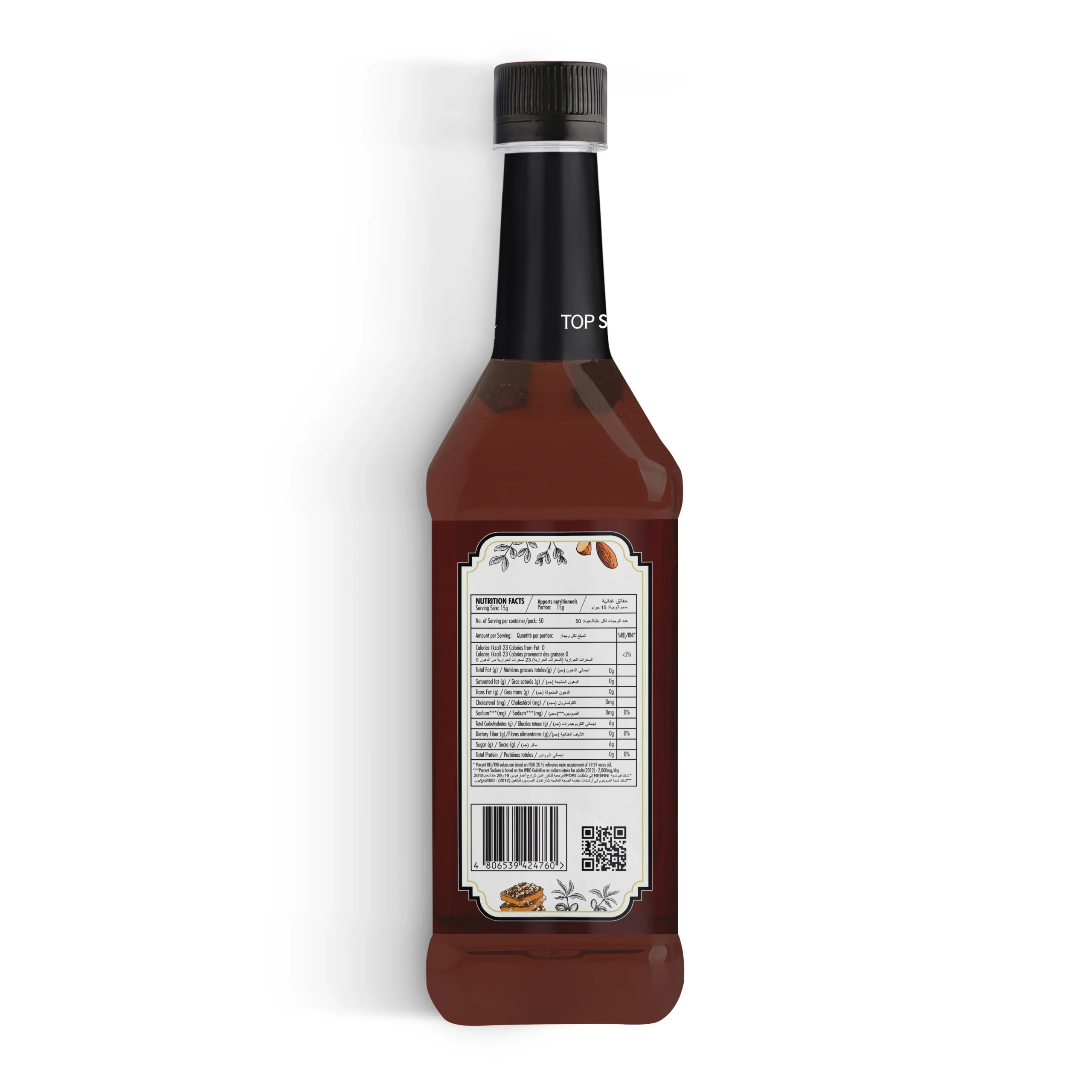 TOP Series Classique Toffee Nut Syrup 750ml - Image 4