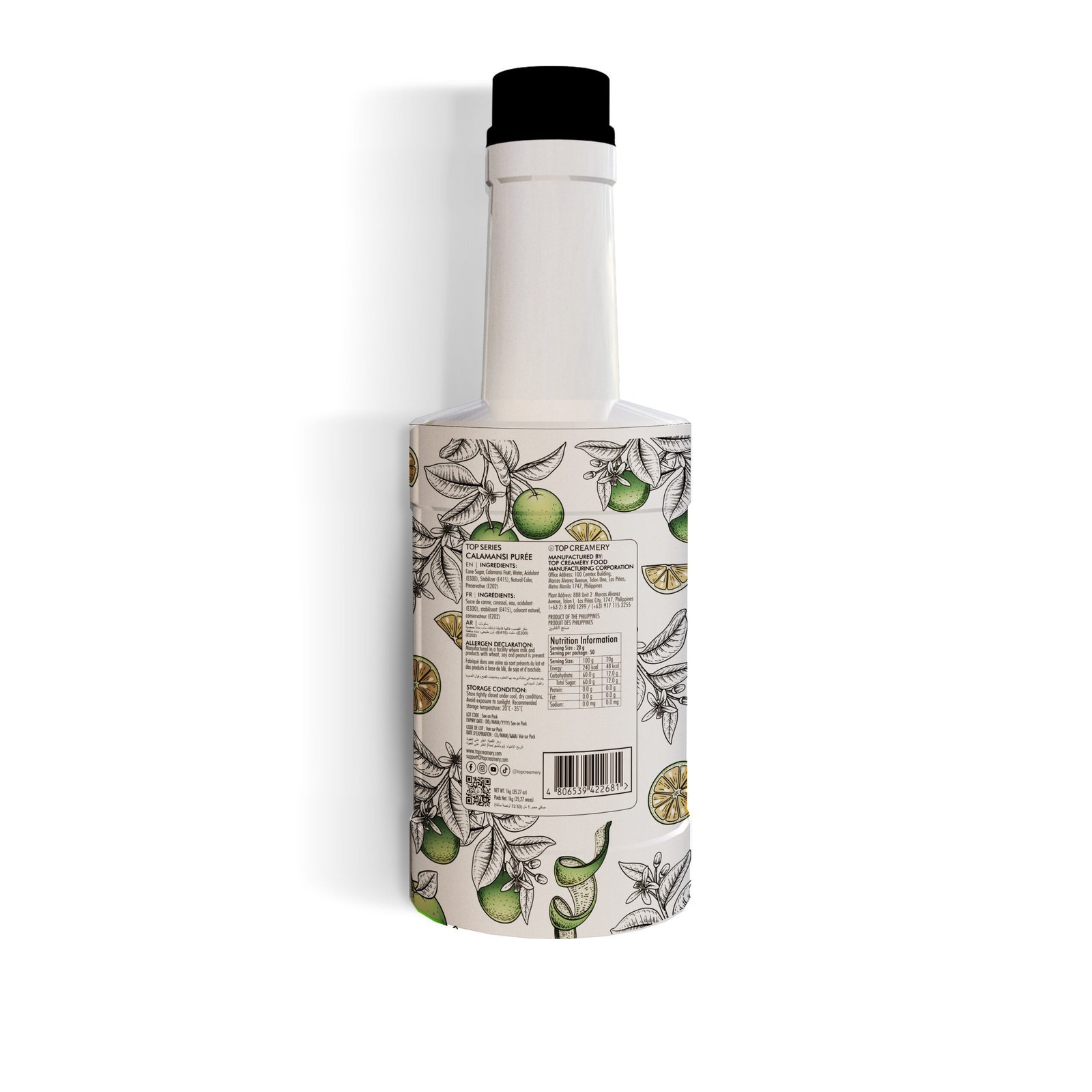 TOP Series Calamansi Puree 1kg - Image 3