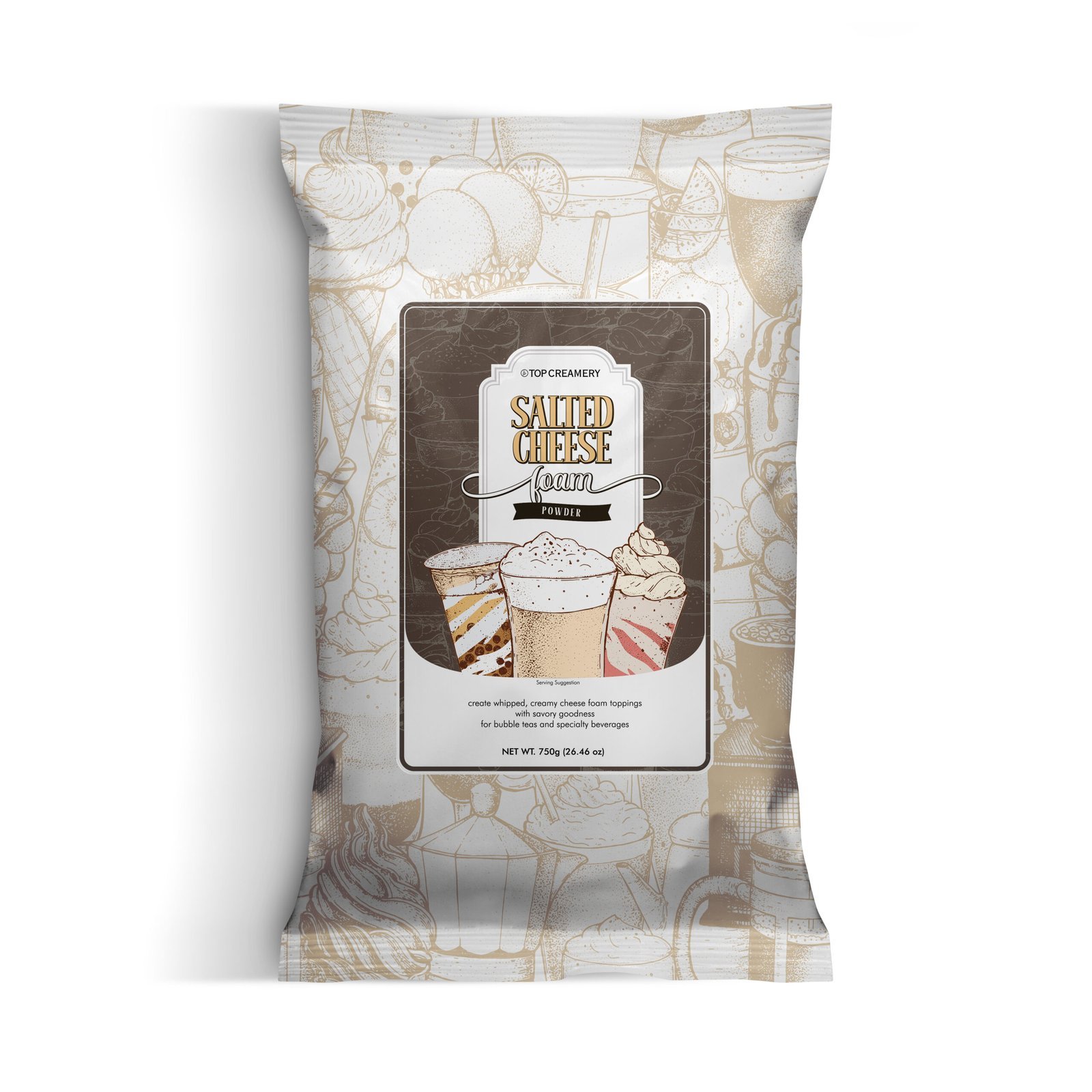 Cheese foam powder